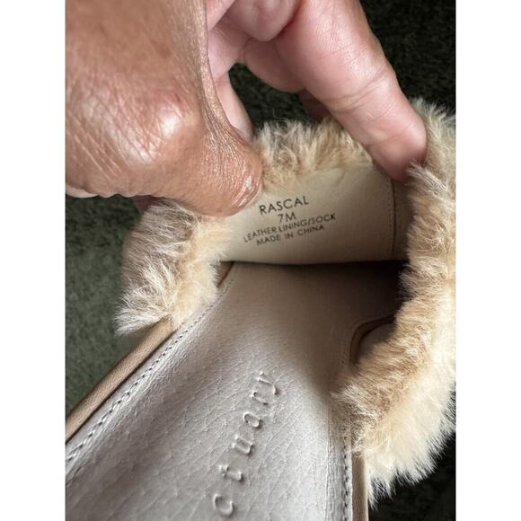 3 for $9 Sancturary Furry Leather Slip On Mules 7 EUC Rascal - Picture 9 of 9